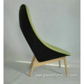 Uchiwa Lounge Chair and Ottoman